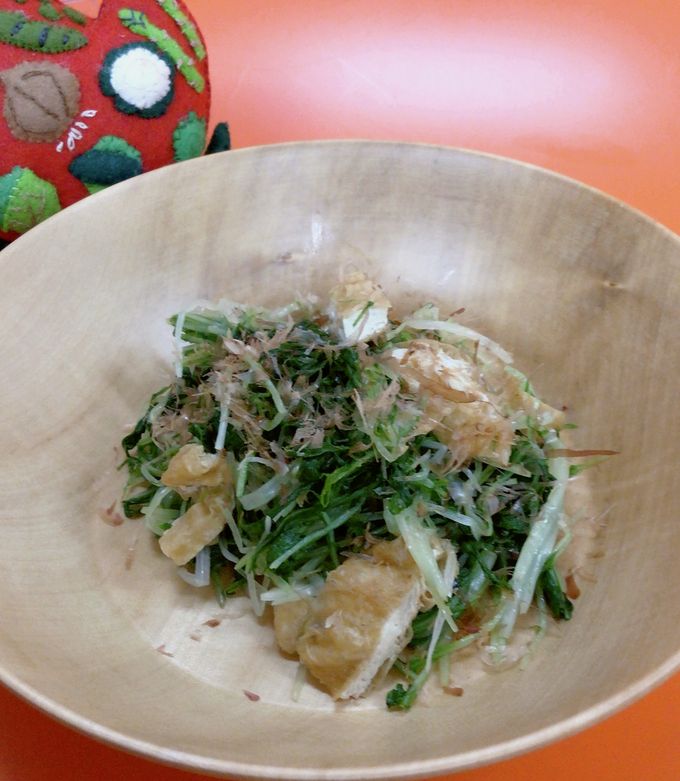 水菜と油揚げのお浸し-レシピのメイン写真