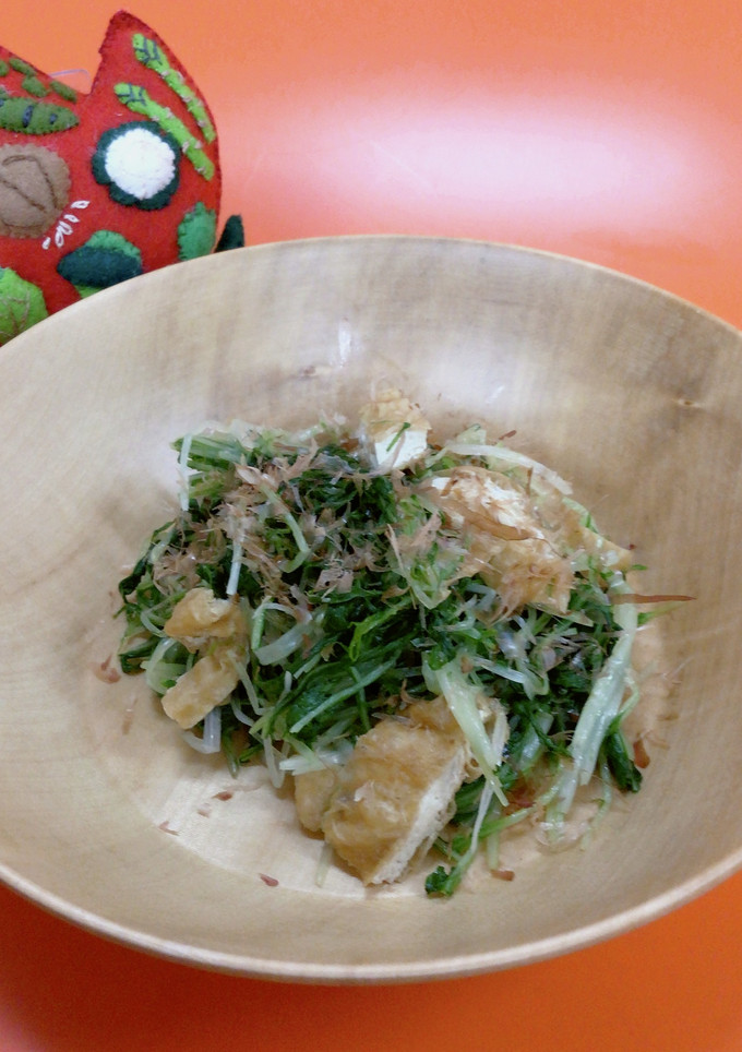 水菜と油揚げのお浸し-レシピのメイン写真