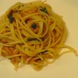 簡単♪トマトとツナとバジルのパスタ