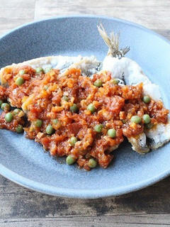 いわしのフリール たっぷりトマトのソース-レシピのメイン写真