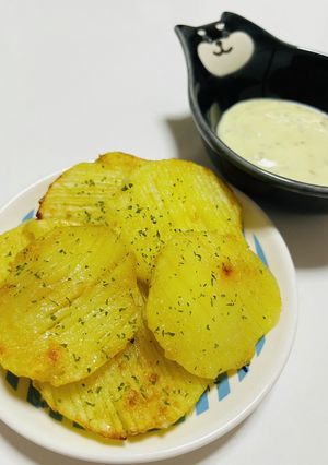 揚げないポテトチップス-レシピのメイン写真