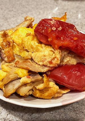 豚バラトマトの卵炒め-レシピのメイン写真