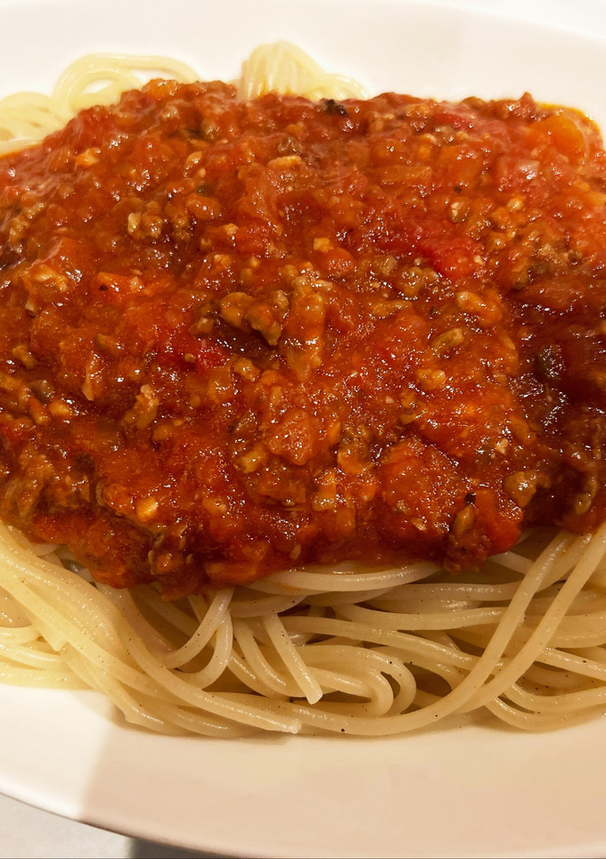 麺を炒めるよ！うちのミートソース-レシピのメイン写真
