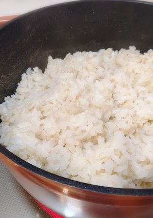 ティファールのココットで炊飯-レシピのメイン写真