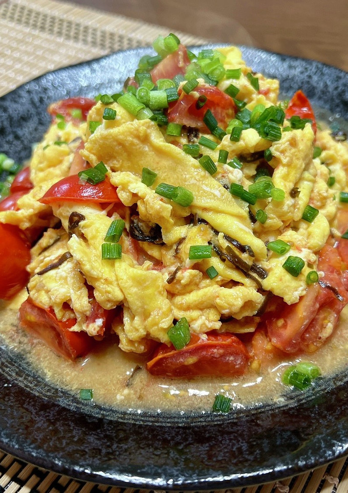 トマトと玉子の塩こんオイスター炒め-レシピのメイン写真