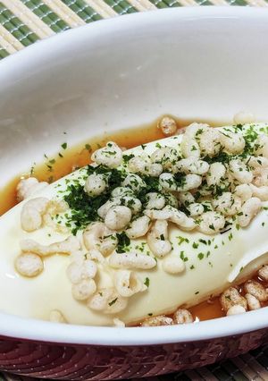 1分で激ウマ！麺つゆ＆天かすの悪魔豆腐-レシピのメイン写真