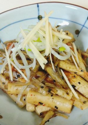 竹輪とごぼうの金平-レシピのメイン写真