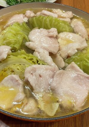 キャベツのペペロンチーノ鍋！-レシピのメイン写真