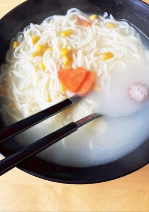 焼きそばの麺でラーメン風-レシピのメイン写真