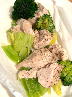 材料3つ!鶏胸肉ブロッコリーヘルシー蒸し-レシピのメイン写真
