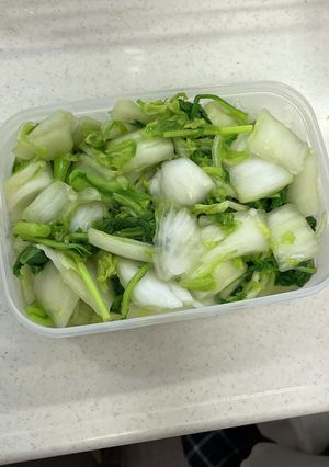 菜の花と白菜の浅漬け-レシピのメイン写真