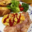 スクランブルベーコンエッグ