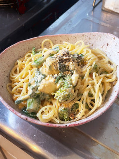 菜の花と卵の冷製パスタ-レシピのメイン写真