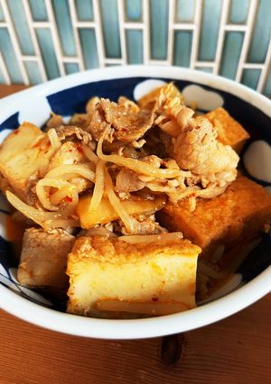 簡単!辛さマイルド豚キムチ-レシピのメイン写真