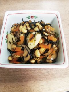 里芋の大豆とひじき煮物-レシピのメイン写真