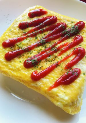 調理パン●玉子焼き器でオムレツトースト-レシピのメイン写真