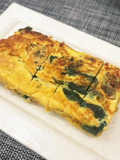 ほうれん草の卵焼き-レシピのメイン写真