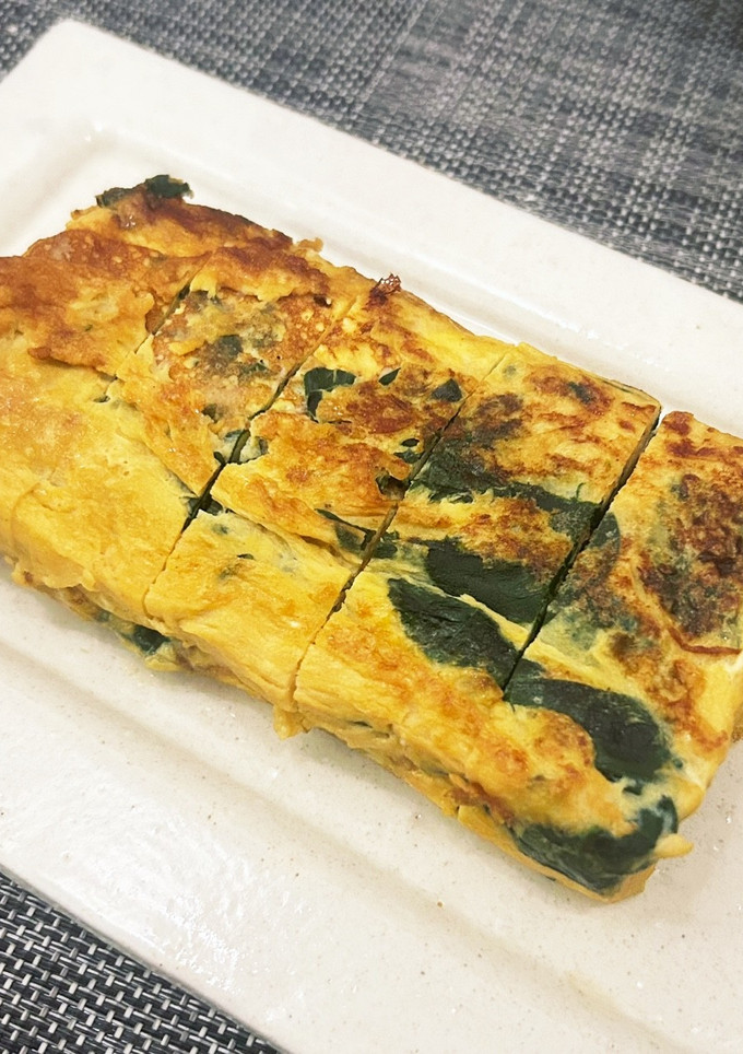 ほうれん草の卵焼き-レシピのメイン写真