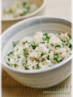 爽やか美味しい!春菊の混ぜご飯-レシピのメイン写真