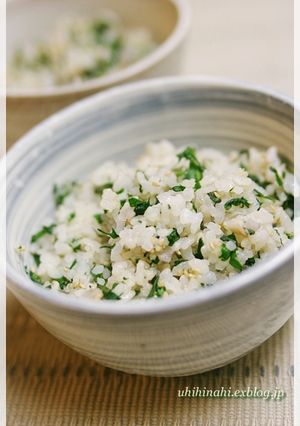 爽やか美味しい！春菊の混ぜご飯-レシピのメイン写真