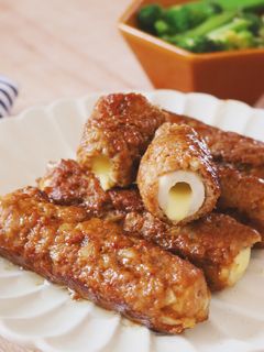 チーズとろ〜り♡照り焼きちくわバーグ-レシピのメイン写真