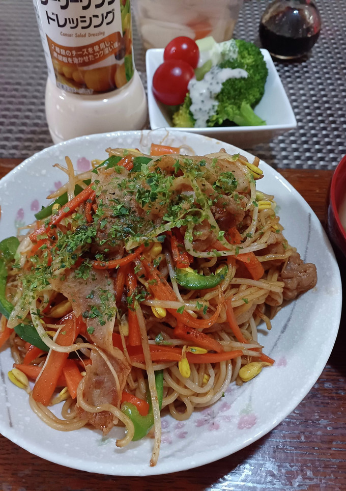 大豆もやしたっぷりソース焼きそば-レシピのメイン写真