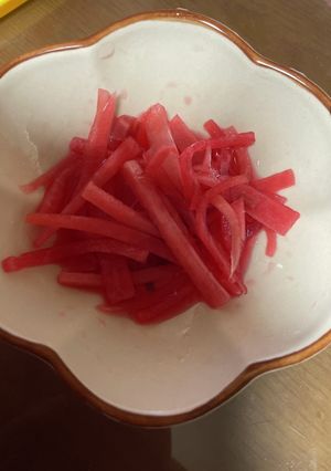 乾燥ビーツで大根酢-レシピのメイン写真