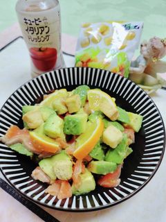 ☆アボカドとサーモンのサラダ☆-レシピのメイン写真