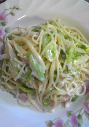キャベツのクリームパスタ-レシピのメイン写真
