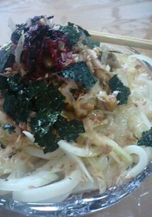 納豆ツナうどん-レシピのメイン写真