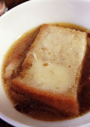 時短！食パンでオニオングラタンスープ-レシピのメイン写真