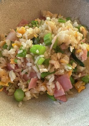 アスパラベーコンチャーハン-レシピのメイン写真