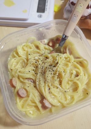 レンジでズボラカルボナーラもどき-レシピのメイン写真