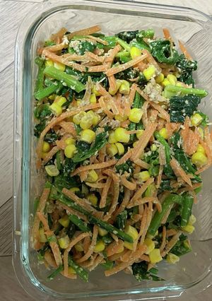 ほうれん草のツナサラダ[幼児食］-レシピのメイン写真