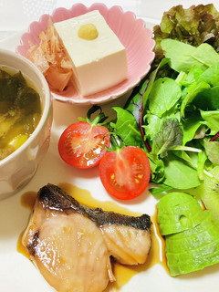 ブリの照り焼きメインで今日のご飯和食-レシピのメイン写真