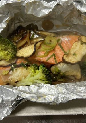 好きな野菜で簡単！鮭のホイル焼き-レシピのメイン写真