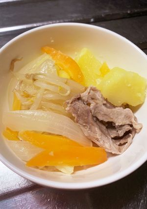 フライパン山盛りの無水野菜蒸し-レシピのメイン写真