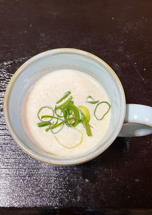 簡単ヘルシー♪豆乳生姜のちょこっとスープ-レシピのメイン写真