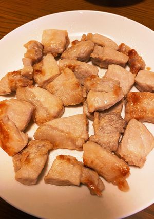 簡単！ひとくち豚ロースのコクうま塩焼き♡-レシピのメイン写真