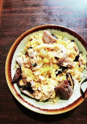 親子丼ぶっかけうどん-レシピのメイン写真