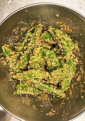 お弁当のえんどうごま和え-レシピのメイン写真