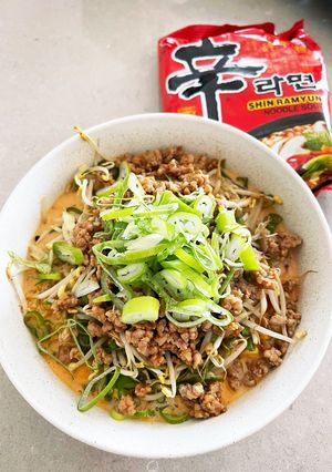 辛ラーメンと牛乳で作るなんちゃって担々麺-レシピのメイン写真