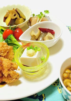 鶏肉料理・チキンカツメインの夕飯メニュー-レシピのメイン写真