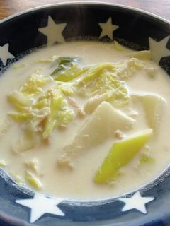 我が家の定番☆ツナと白菜のクリームスープ-レシピのメイン写真