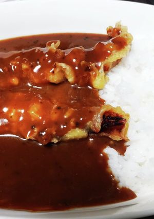 簡単 即席 ゲソ天カレーライス-レシピのメイン写真