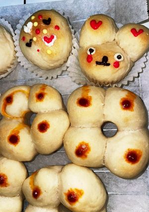 ドーナツ型でちぎりパン-レシピのメイン写真