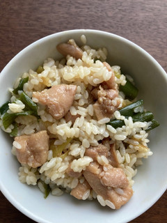 鶏肉とネギの炊き込みご飯 26-レシピのメイン写真