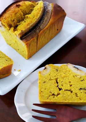 ターメリックバナナ米粉パウンドケーキ-レシピのメイン写真