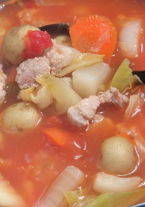 冷蔵庫の余り物でOK♡トマトスープ-レシピのメイン写真