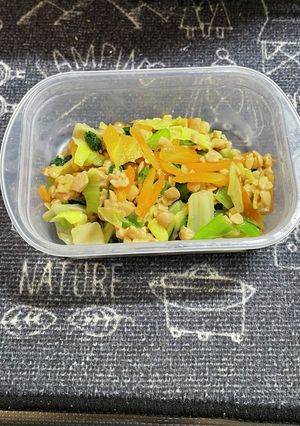 給食の味♡納豆和え-レシピのメイン写真